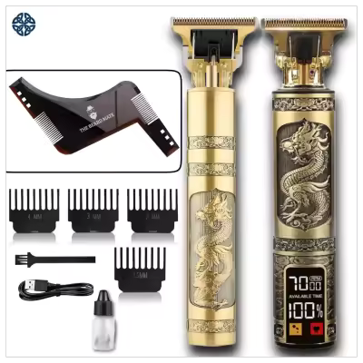 **T9 Vintage Hair Trimmer for Men – Rechargeable Professional Hair & Beard Trimmer | Metal Body Shaver Machine for Men & Boys**