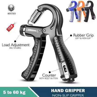 # Automatic Counting Hand Gripper – Adjustable 5–60KG Resistance | Non-Slip Hand Strengthener for Fingers, Wrist & Forearm | Grip Training Exercise Equipment