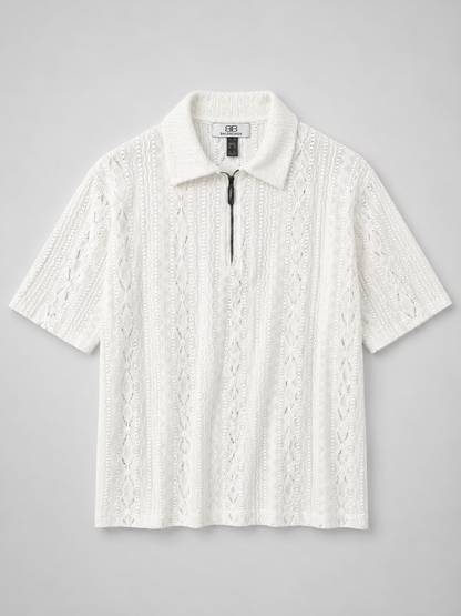 Monaco Crochet Polo