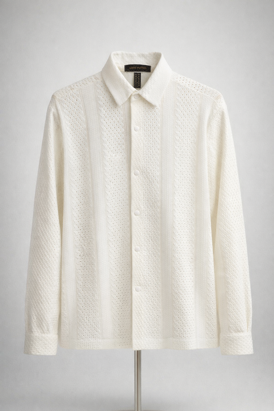 LV Summer Knit Button-Up