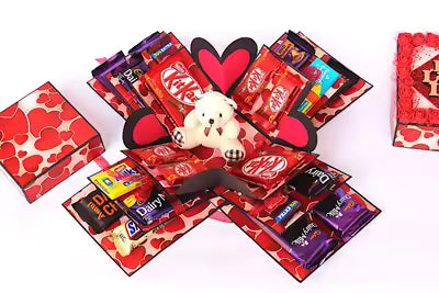 **12-Piece Chocolate Gift Box – Dairy Milk & Eclairs Candy Assortment | Birthday & Anniversary Gift Pack for Family, Friends & Loved Ones**