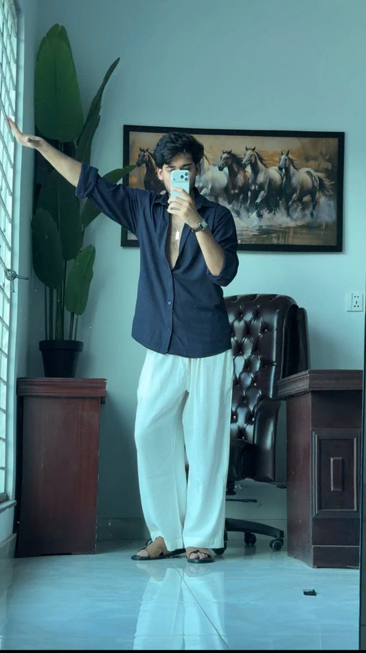 Linen Button-Up Shirt