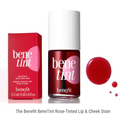 Banetint Lip & Cheek Tint – Buildable Sheer Blush, Lightweight Natural Finish & Transfer-Resistant Color