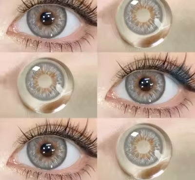 **Natural Gray Fashion Contact Lenses – Stylish Eye Color Lenses, Soft Natural-Looking Gray Shade**