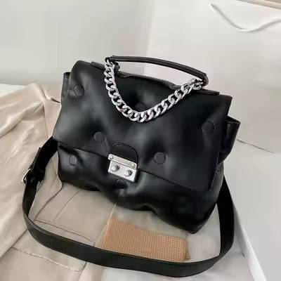 **Quilted PU Leather Crossbody Bag for Women – Elegant Shoulder Handbag with Phone Pouch, Stylish & Versatile Design**