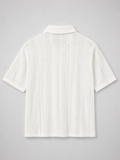 Monaco Crochet Polo