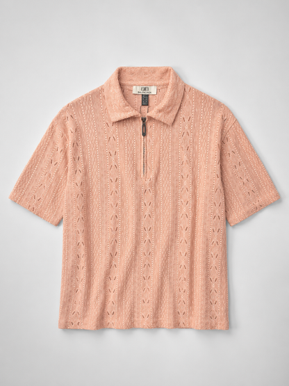 Monaco Crochet Polo