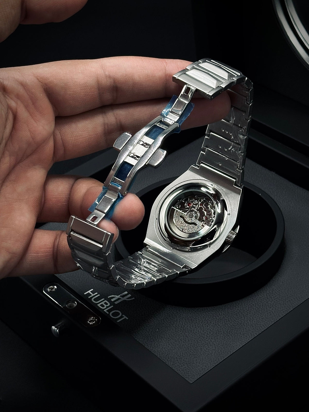 Hublot Cut Rotating Back (Swiss like)
