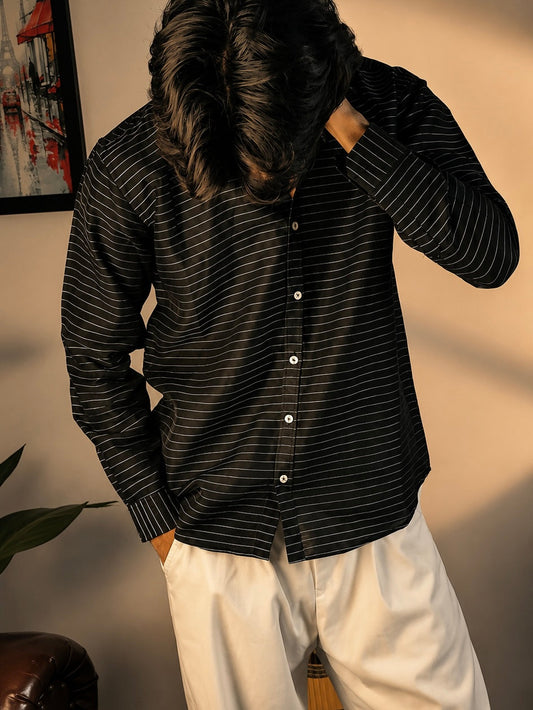 Black Stripped Shirt