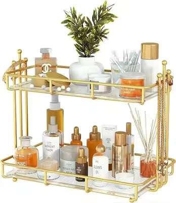 **Cosmetics Storage Rack – Makeup Organizer & Beauty Product Holder | Compact Vanity Organizer for Cosmetics, Skincare & Accessories**