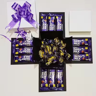 **12-Piece Chocolate Gift Box – Dairy Milk & Eclairs Candy Assortment | Birthday & Anniversary Gift Pack for Family, Friends & Loved Ones**
