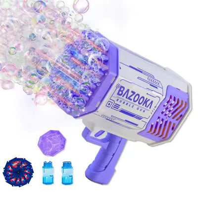 Petrella Bubble Gun for Kids – 36-Hole Bubble Blaster Machine, Fun Bubble Blower Toy for Boys & Girls, Perfect Party & Outdoor Gift