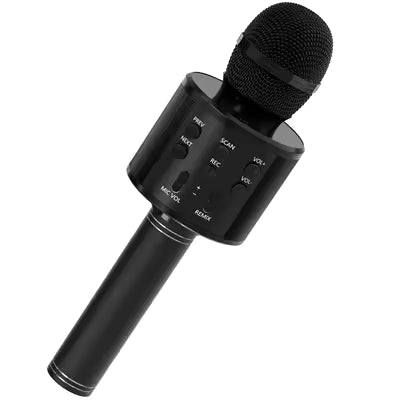 Kids Wireless Karaoke Microphone – Bluetooth Singing Mic & Portable Karaoke Speaker | Handheld Microphone Toy for Boys & Girls | Birthday Party Gift – Blue