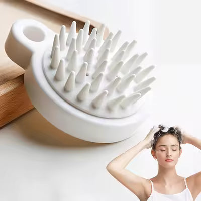**Silicone Scalp Massager Brush – Shampoo Hair Washing Comb & Scalp Scrubber | Soft Bristle Exfoliating Haircare Tool for Men & Women | Shower & Bath Scalp Cleaner**