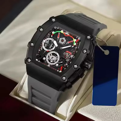 **Top Hot-Selling Sports Watch for Men & Boys – Fashionable Rubber Strap Wristwatch, Stylish Casual & Outdoor Watch**