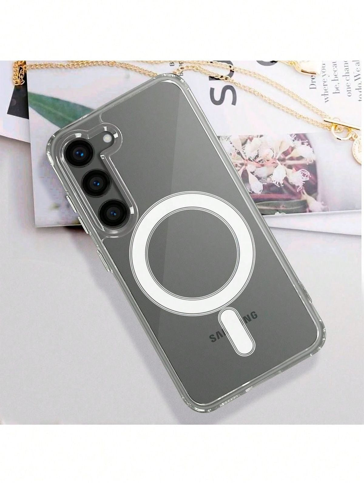 MagSafe Jelly Case for Samsung Galaxy – Shockproof Protective Cover with Wireless Charging Support