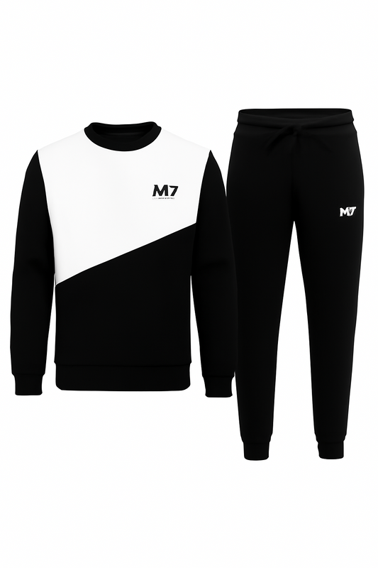 Premium Winter Cotton Jersey Tracksuit for Men – Full-Sleeve T-Shirt & Trousers, Stylish Sportswear & Casual 2-Piece Set